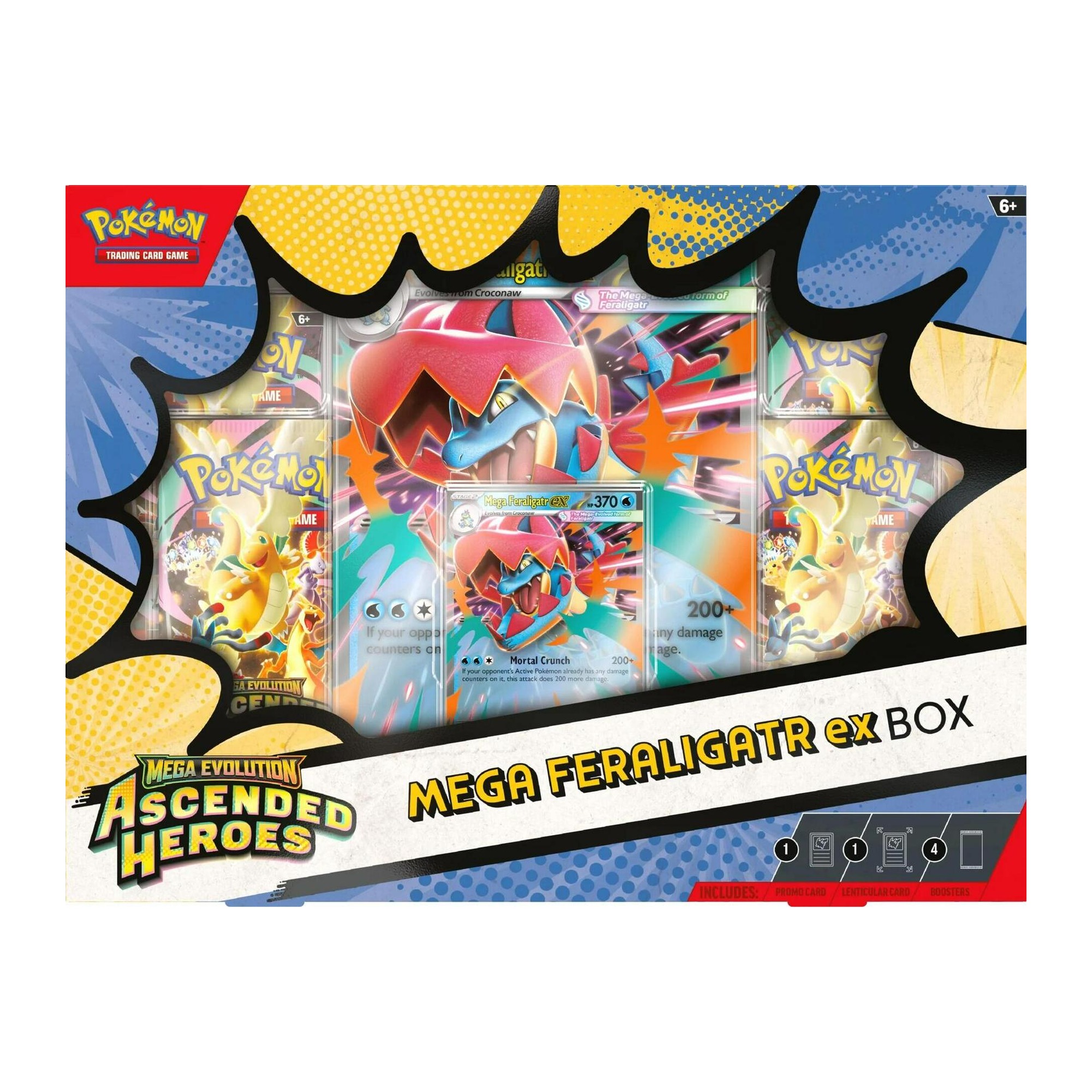 Sealed Pokémon TCG Mega Evolution Ascended Heroes Mega Feraligatr ex Box, English