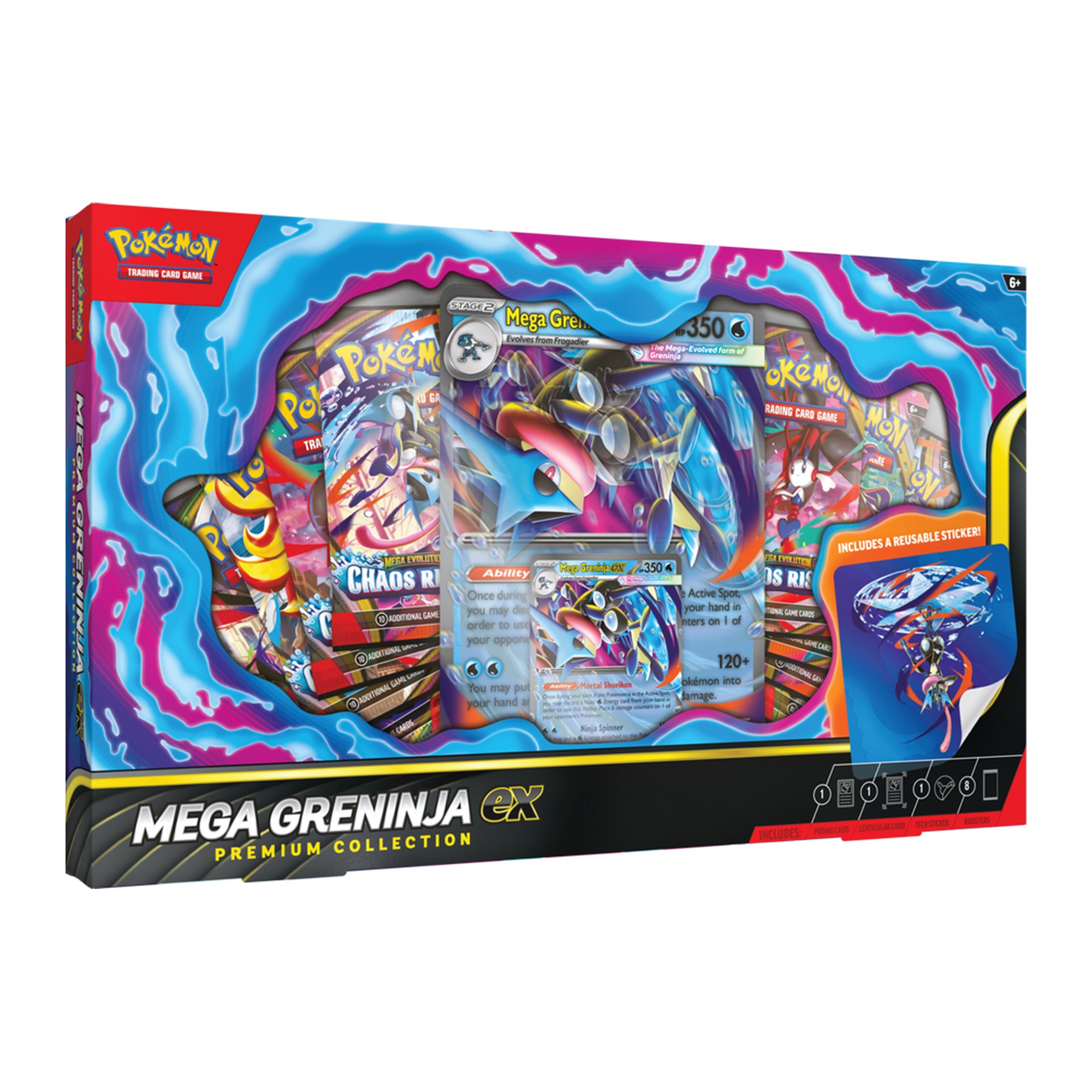 Sealed Pokémon TCG Mega Greninja ex Premium Collection, English premium collection